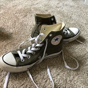 Converse hi rise green